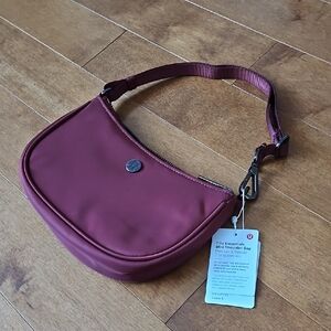 Lululemon City Essentials Maroon Mini Shoulder Bag